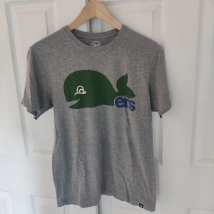 '47 Hartford Whalers Short Sleeve Tee Shirt - Gray - Men's Size Small